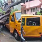 मुंबई में स्कूल बस पर पेड़ गिरने से 1 बच्चे की मौत,11 घायल…